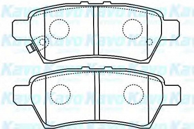 KAVO PARTS bp6595 -  Комплект тормозных колодок, дисковый тормоз